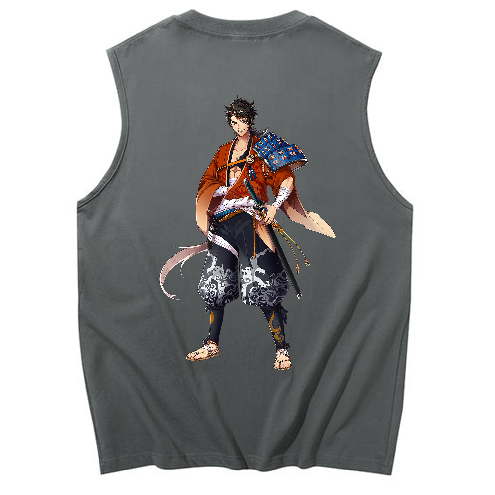 （画像用） 刀剣乱舞 Touken Ranbu コットン100％タンクトップ（背面プリント）